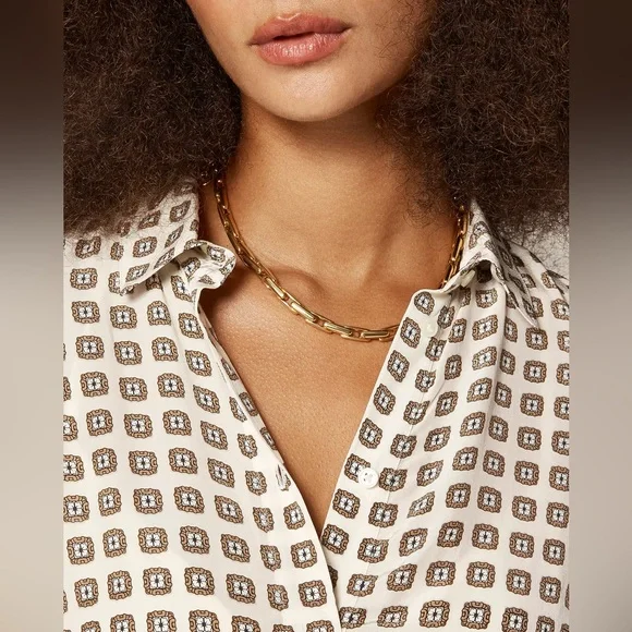 New Amelia shirt-dress in foulard print - Picture 5 of 14